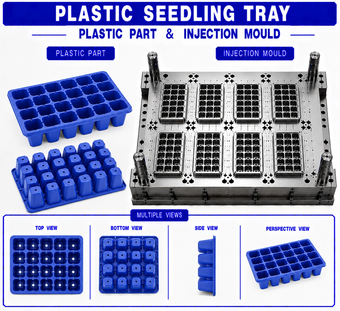 Plastic Seedling Tray Mould and Moulding Service